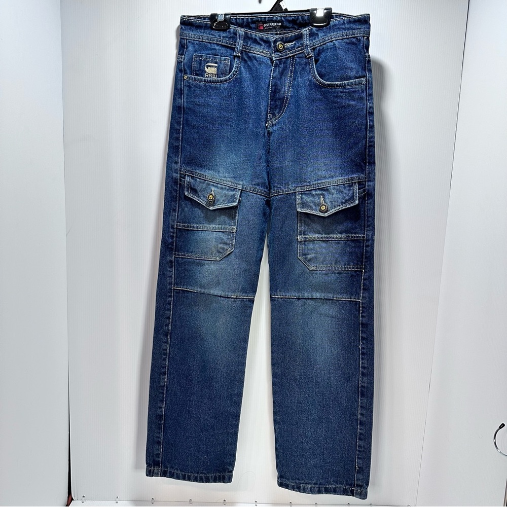 G-Star Raw Tailored Jeans Men’s 30 3301 Cargo Style Hand Finished‎ Selvedge - Picture 2 of 9